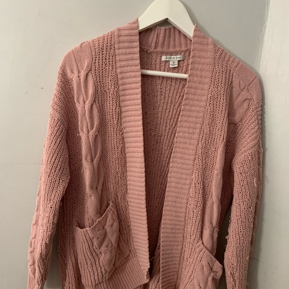Pink knit cardigan - Picture 2 of 2